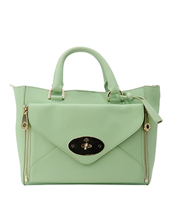 Willow Tote, Leather, Pistachio, 1876446, DB, B, 3*